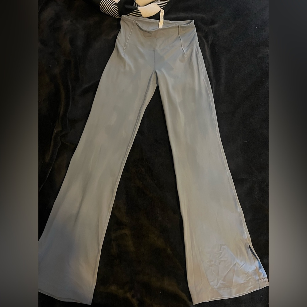 Lululemon groove high rise split hem flared nulu